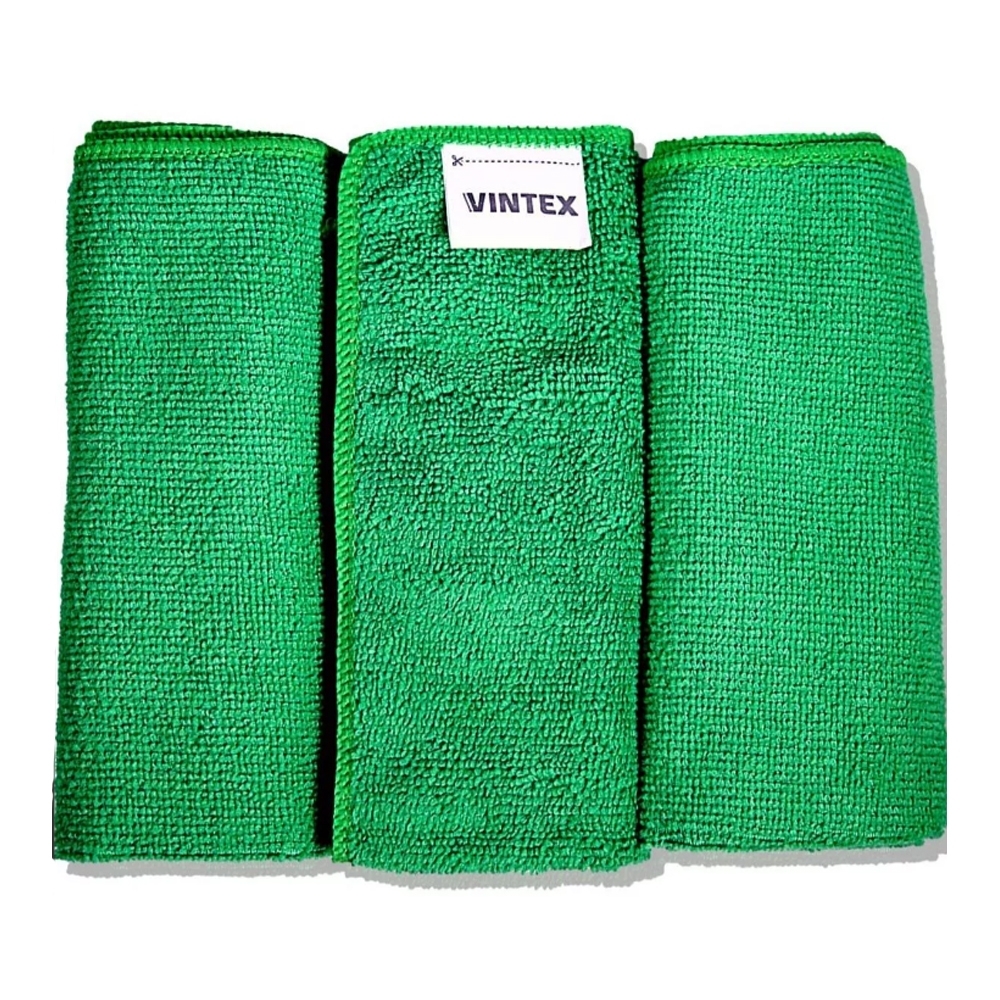 3un Flanela Pano Microfibra Limpeza Automotiva 40x35vonixx Cor Verde-Flanela Pano