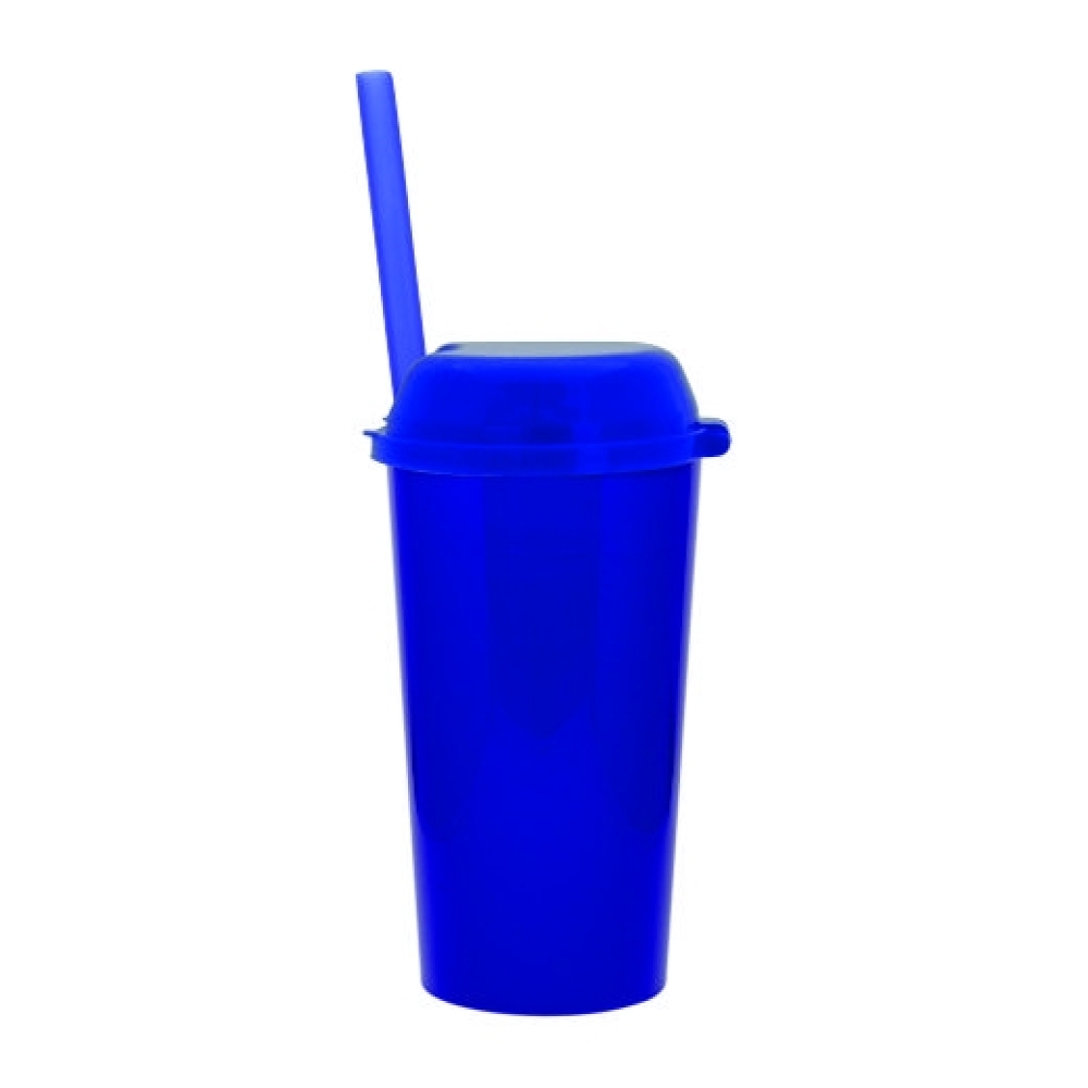 Copo 600 ML com Tampa Porta Snacks