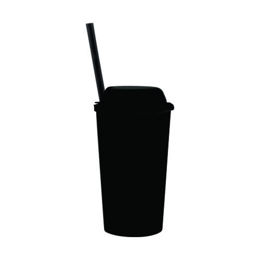 Copo 600 ML com Tampa Porta Snacks