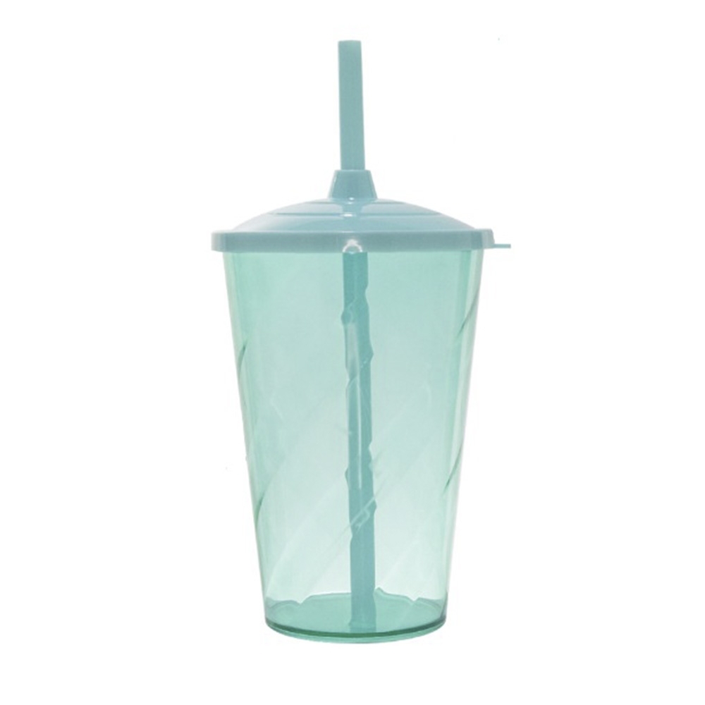 Copo Twister com Tampa e Canudo 600 ml