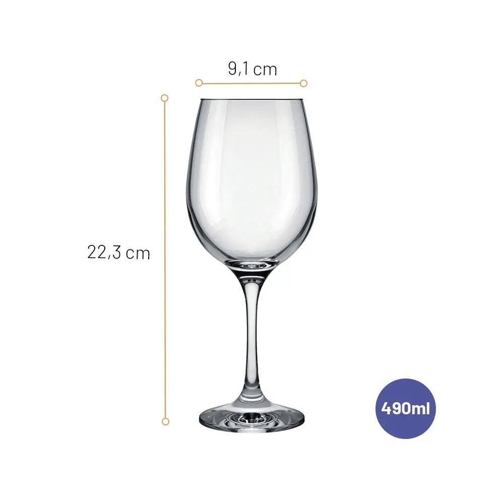 TAÇA DE VINHO BARONE 490 ML 