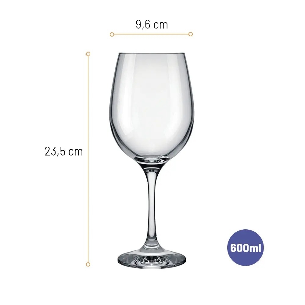 TAÇA DE VINHO BARONE 600 ML 